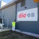 Fachadas de supermercados DIA en Sevilla pintadas por Pinturas Losan.